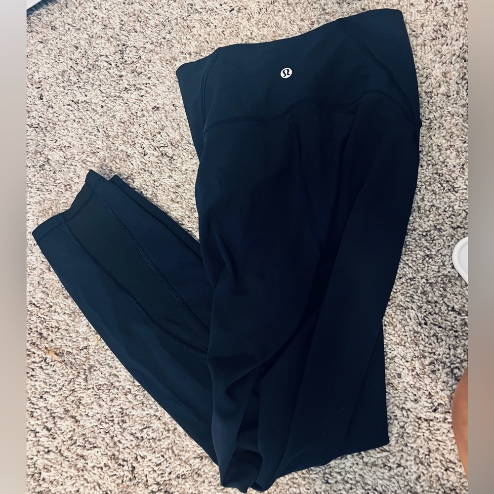 Lululemon- Train Times- 25in Navy Leggings- size 6